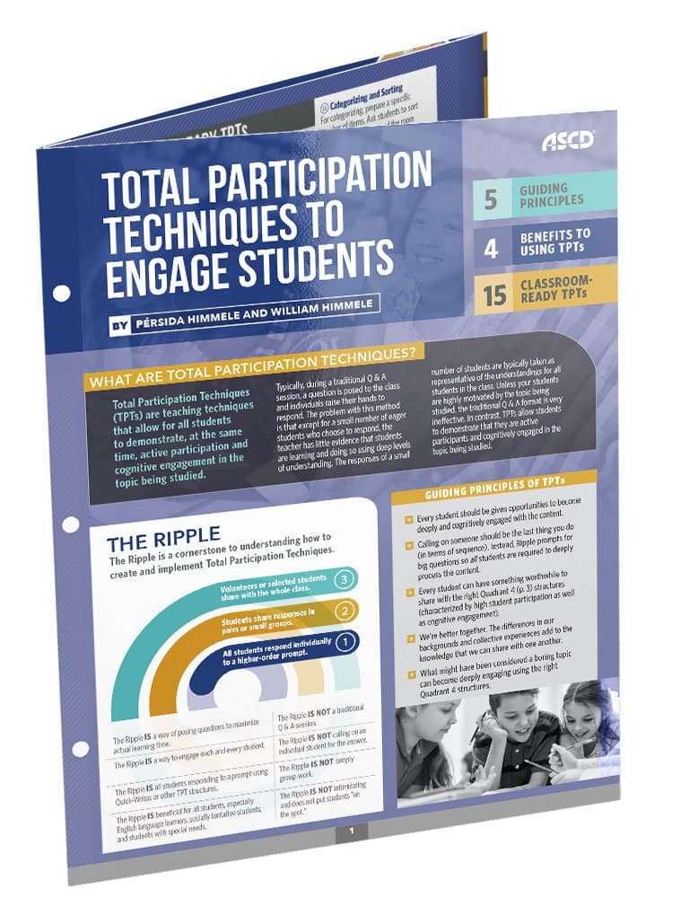 Total Participation Techniques to Engage Students: Quick Reference Guide