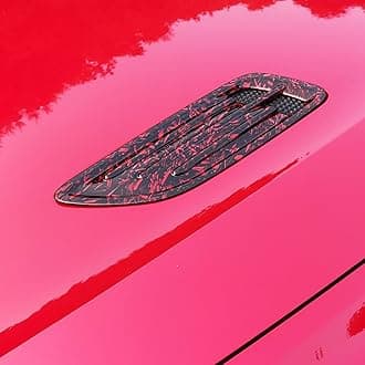 YOUTOOCAR 2PCS Hood Vent Trim Covers Compatible with Kia Stinger 2018-2023 Accessories (Forged Red)