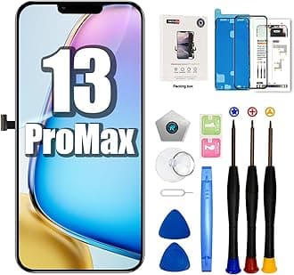 EFAITHFIX for iPhone 13 Pro Max Screen Replacement 6.7 Inch LCD 3D Touch Display Full HD Digitizer Frame Assembly (A2484 A2641 A2643 A2644 A2645) with Repair Tools Screen Protector Waterproof Adhesive