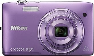 Nikon COOLPIX S3500 20.1 MP Digital Camera with 7x Zoom (Purple) (OLD MODEL)