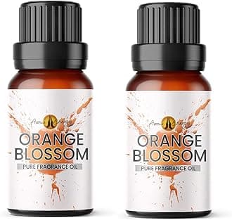 Orange Blossom Fragrance Oil 20ml (2 x 10ml) - Highly Scented Oil for Making Candle, Soap, Wax Melt, Diffuser etc