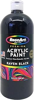 Cra-Z-Art RoseArt Acrylic Paint Raven Black 32oz Bottle