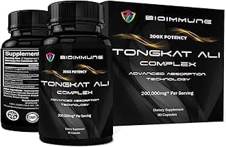 BioImmune Longjack Tongkat Ali Ultra Concentrated Purified Extract Capsules | Strength Muscle Mass, Drive, Performance