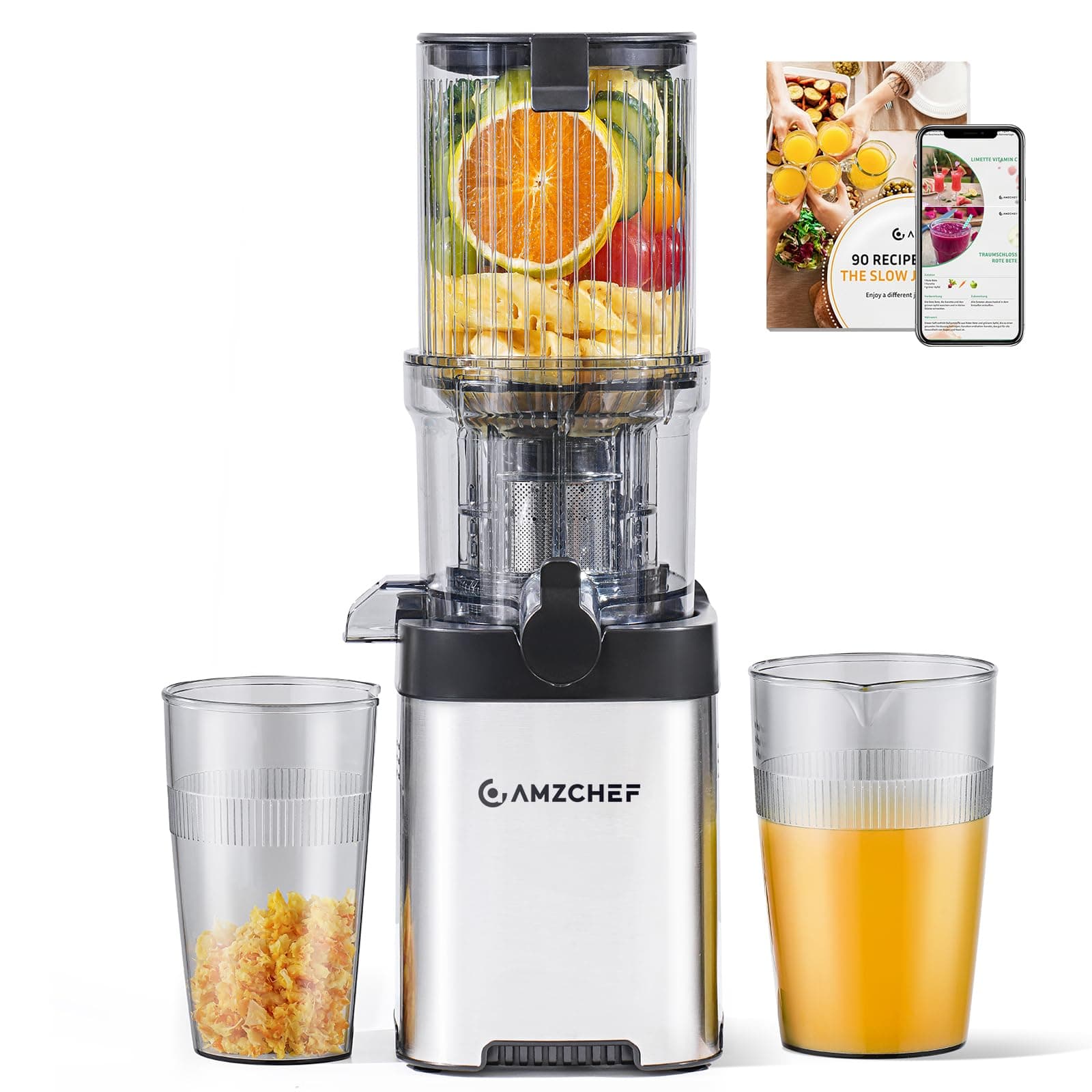 AMZCHEF Cold Press Juicer