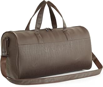 - Unisex PU Duffle Bag for Travel | Stylish Leatherette Cabin Luggage | Compact, Comfortable & Spacious Hand Duffel Bag for Weekend Trips, Gym & Office | Suitable for Men and Women | Brown