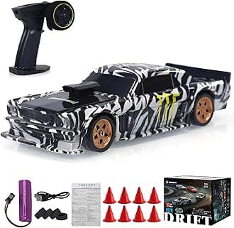 Remote Control Car, 2.4GHz High Speed 15KM/H RC Cars Toys,1/43 Scale Mini RC Drift Car, RTR Mini Racing Vehicle for Adults - Indoor/Outdoor Use (4301 1Battery Box)