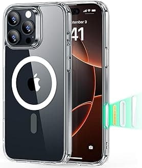 TPU For iPhone 16 Pro Max Case,Camera Control Capture Button,Compatible With Magsafe,Shockproof Military-Grade Protection,Phone Case For iPhone 16 Pro Max,Classic Hybrid Case(Halolock),Clear