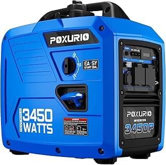 3450-Watt Portable Inverter Generator for Home Use, 1.6Gallon Large Fuel Tank Up to 8.3 Hours Use, 120V Gas Powered Generator Super Quiet - EPA Compliant