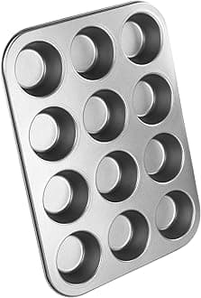 Chef Aid Non-Stick Muffin Pan - 12 Cup (Grey, 35 x 26.5 x 3 cm)