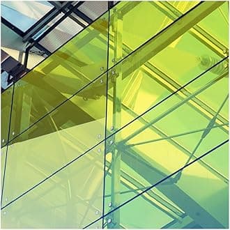 BDF CAYW Decorative Window Film Transparent Color Yellow - 36in X 7ft