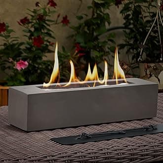 BPS Portable Tabletop Fire Pit - Indoor/Outdoor Mini Fireplace for Balcony, Patio Decor