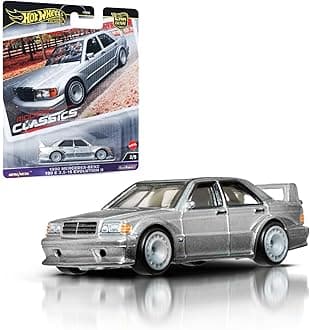 Premium Mercedes-Benz 190E, Car Culture Circuit Legends Vehicles for Kids 3 Years Old & Up and Adult fans and Collectors, Premium Collection of Car Culture 1:64 Scale Vehicles, HRV98