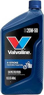 Valvoline 4-Stroke Motorcycle 20W-50 Motor Oil 1 Quart