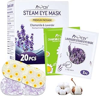 16 Packs Steam Eye Mask Warming Eye Mask Self Heating Eye Mask Sleep Mask Heated Eye Mask for Dry Eyes Fatigue Disposable Moist Hot Compress Eye Patch Great Gifts for Men Women (mixed bag-20)