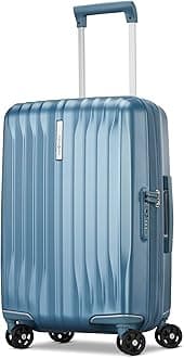 UpLIFT Carry-On Hardside Luggage with Spinner Wheels - Airline-Approved, TSA Lock, Adjustable Handle System - Polycarbonate Hard Suitcase for Ultra Lightweight Travel - Elemental Blue