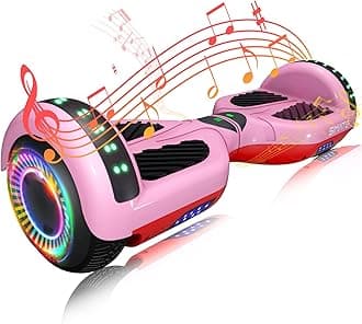 Hoverboard, Bluetooth All Terrain Hover Boards with LED Lights and APP Control, Gifts for Kids Adults Girls Boys, for All Ages