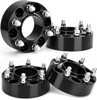 KSP 6x135 Wheel Spacers for F150, 2 inch Hubcentric Wheel Spacer for 2004-2005-2014 F-150 2003-2014 Expedition Navigator 2005-2014 Mark LT, 50mm Thick with M14x2 Studs and 87.1mm Hub Bore Black 4PCS
