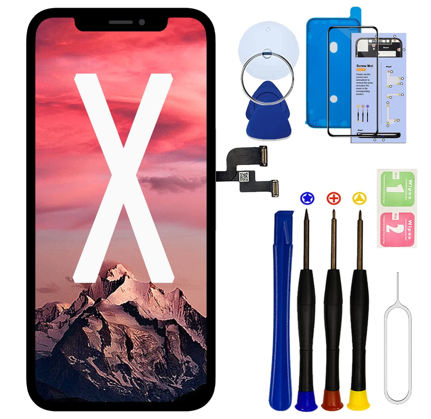For iPhone x Screen Replacement