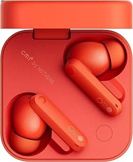 CMF Buds Pro 2 Wireless Earbuds, Hi-Res Audio with LDAC, 50 dB Hybrid Noise Cancelling Earbuds, Ultra Bass Technology, Bluetooth 5.3, 43H Play Time with Charging Case, 6 HD Mics Headphones - (Orange)