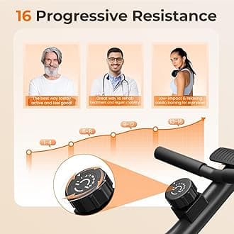 YOSUDA Recumbent Exercise Bike for Adults Seniors with Quick Adjust Seat, 350LB Capacity & 16-level Resistance