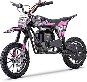 40cc Mini Dirt Bike, 4-Stroke Gas Powered Dirt Bike, Up to 19Mph Offroad Motorcycle with Suspensions, Easy Pull Start, Max Load 165 LBS