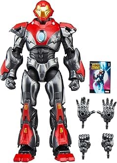 Hasbro (Marvel Press) Marvel Legends Series Ultimate Iron Man. A 15 cm collectible action figure (with character-sized comic accessories) based on the comic, G1593 genuine item