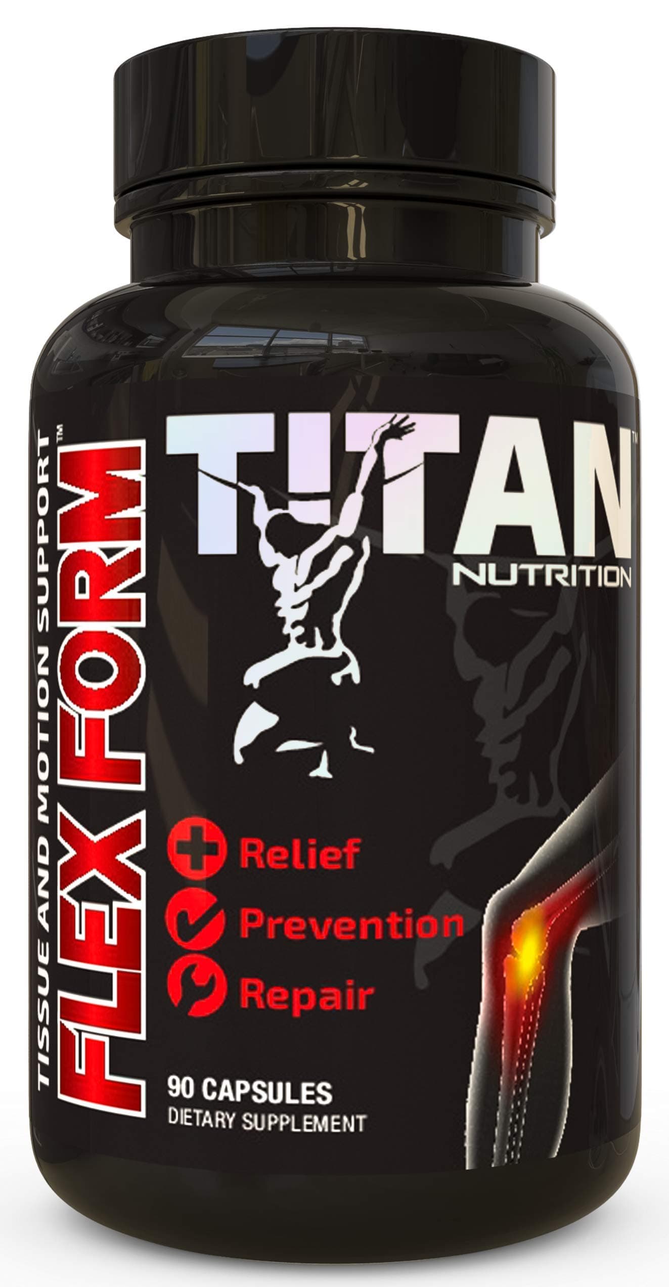 FlexForm Joint Support Supplement, 90 Capsules - Advanced Formula with Glucosamine, MSM, & Chondroitin Lowers Inflammation, Discomfort Relief, Enhances Mobility, & Increases Flexibility - Men & Women