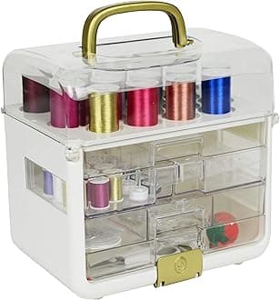 Singer Sewing Case Storage with Metallic Embroidery Thread (11771)