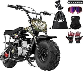 Oryxearth Mini Bike 105CC 4-Stroke Gas-Powered Mini Bike, Off-Road Dirt Bike for Kids Adult