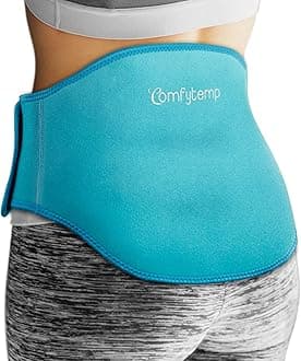 Ice Pack for Back,Comfytemp Reusable Gel Back Ice Pack with Strap,Flexible Cold Pack Compress for Waist and Lower Back,Hot and Cold Therapy Back Wrap for Lower Lumbar,Sciatic Nerve Pain Relief