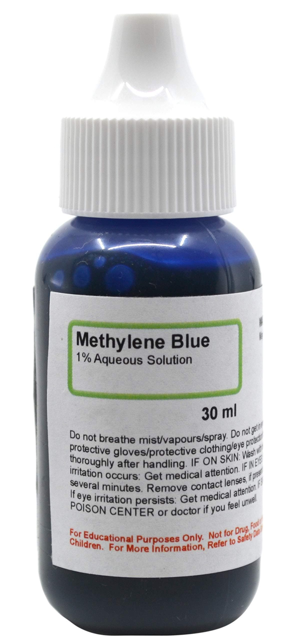 Methylene Blue Solution 1%, 1 fl oz (30mL) - Stain for Microscope - The Curated Chemical Collection by Innoviating Science