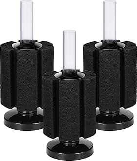 3 Pack Aquarium Bio Sponge Filter Breeding Fry Betta Shrimp Nano Fish Tank(M Large up to 50Gal)