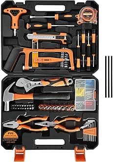 SOLUDE Tool Set,182-Piece Home Repair Tool Kit for Men Women College Students,Household Basic Hand Tool Sets with Case for Home Maintenance,Dorm Essentials and DIY Projects