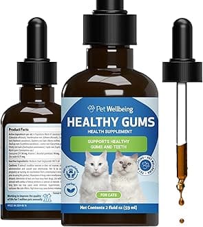 Pet Wellbeing - Healthy Gums For Cats - Natural Support For Periodontal Health In Felines - 2Oz (59Ml)