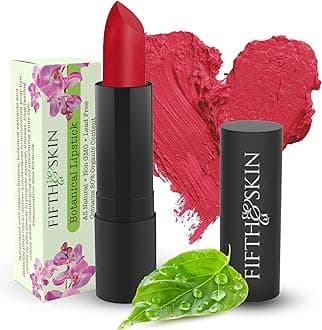 Botanical Lipstick (BERRY RED) - Natural, Organic, Moisturizing, Non toxic, Long lasting - Vibrant Color that's Good for your Lips!