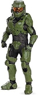 Disguise Halo Master Chief Costume for Kids, Official Halo Infinite Ultra Prestige Costume with Full Armor and Helmet, Child Size (7-8)