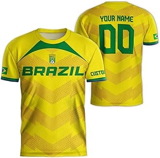 Personalized Brazil Soccer Jersey 2025 - Custom Name Brazilian Jersey for Men