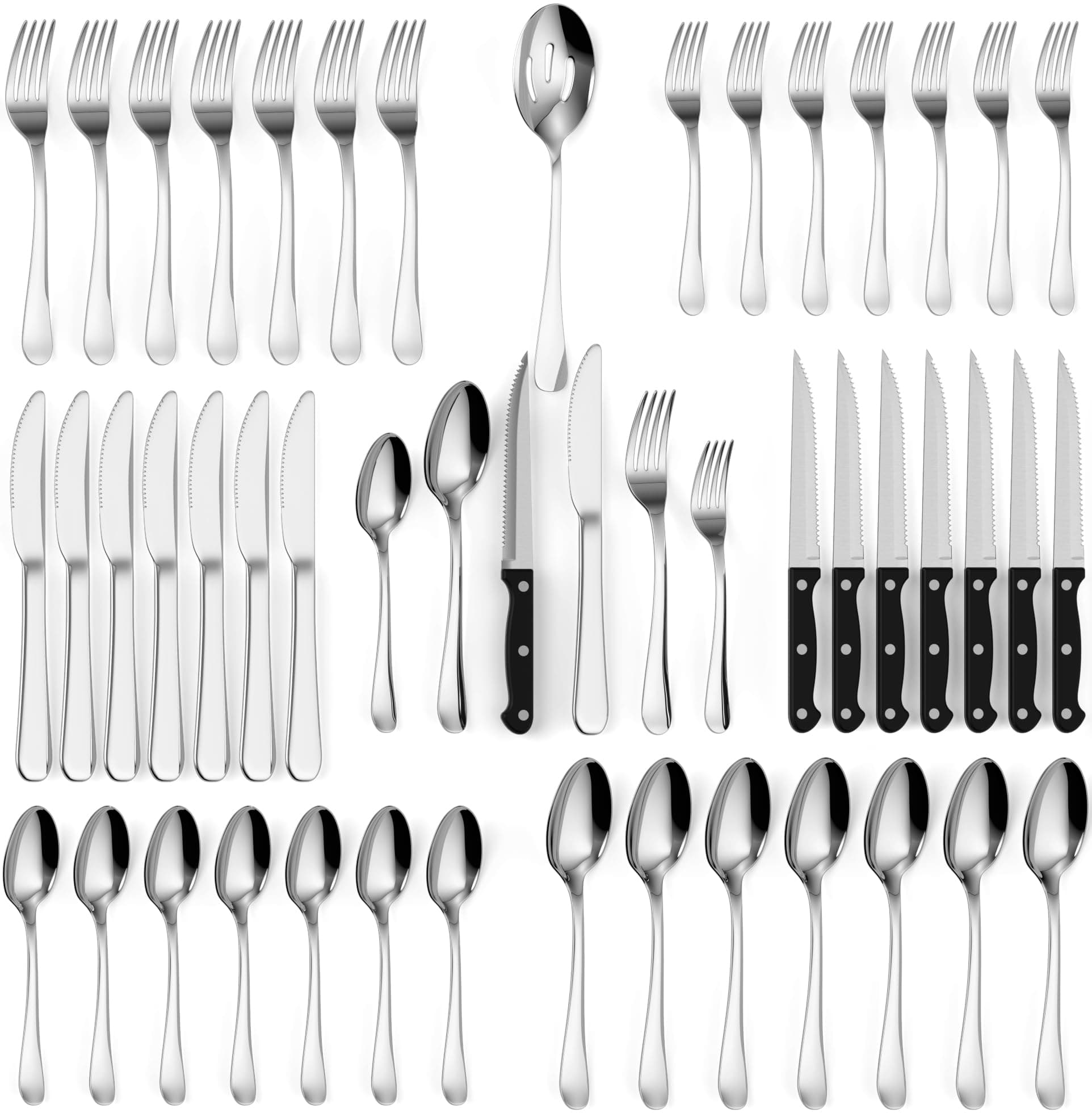 Silverware Cutlery Set - 49 Piece