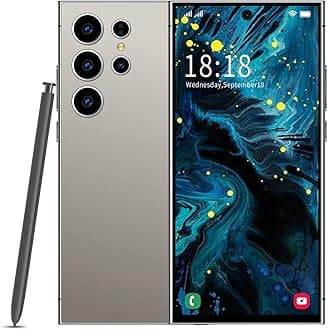 S25 Ultra Unlocked 5G Smartphone with Stylus, 6.9" FHD+ 120Hz Display, 8GB RAM 256GB Storage, Android 15 Cell Phone, 8000mAh Battery, Dual SIM, Face ID & GPS (Gray)