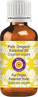 Oregano Essential Oil (Origanum vulgare) Pure | Non-Sticky | Non-greasy | Lightweight | Men & Women | All Skin Types | Steam Distilled 15ml