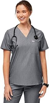 FIGSCatarina One-Pocket Scrub Top for Women — Graphite, XL