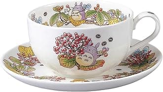 X Ghibli Neighbor Totoro Milktea Cup and Saucer - Linden viburnum