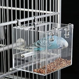 bird  parakeet food bird bath for cage parakeet cage accessories S