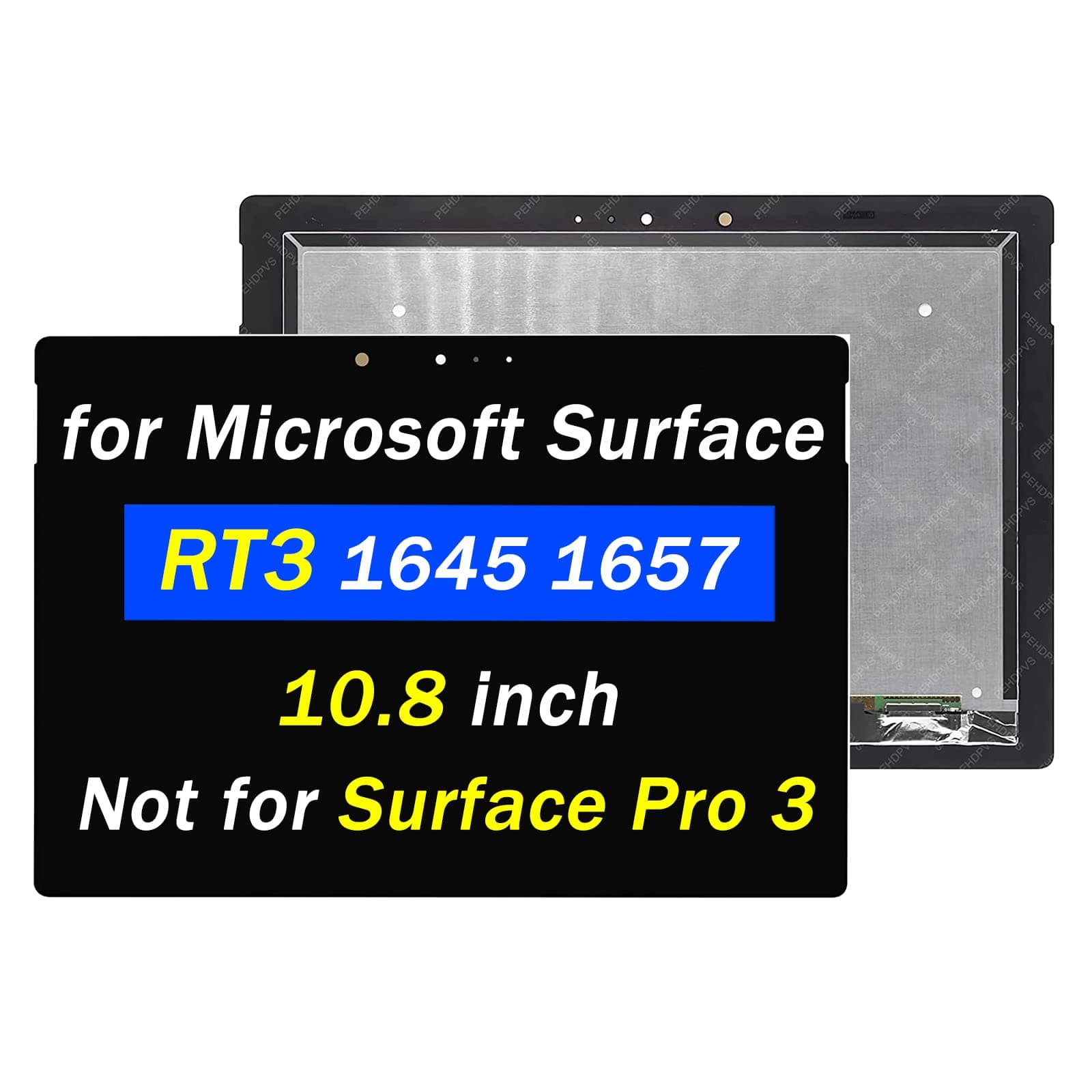 Screen Replacement for Microsoft Surface RT3 1645 1657 RT3 1920x1280 10.8 inch LCD LED Display Touch Screen Digitizer Assembly (Not for Surface Pro 3)