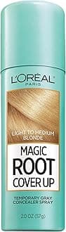 Magic Root Cover Up Gray Concealer Spray Light to Medium Blonde 2 oz.(Packaging May Vary)