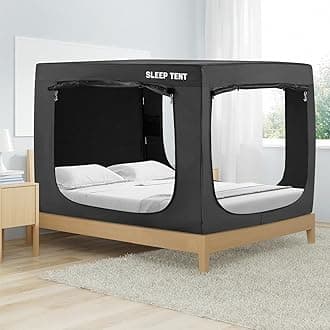 BORNA Bed Tent Bed Canopy Queen Size for Adult and Kids,Portable Sleeping Tents Dream Tents Indoor for Kids and Adult, Breathable Privacy Space on Bed with Three Doors (Mattress Not Included)…