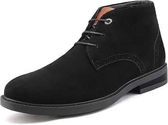 Men's Chukka Dress Boots Casual Lace up Plain Toe Boot Shoes for Men