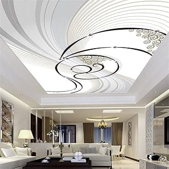 3D Printed Picture Ceiling Wall Mural Wallpaper, Removable Self-Adhesive 3D Mural Wallpaper for Kindergarten Bedroom Living Room Kids Room Tv Sofa Background Wall(66"Hx96"W)
