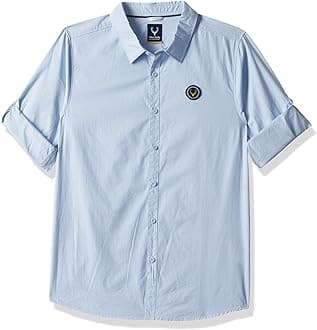 Allen Solly Boy's 100% Cotton Regular Fit Shirt
