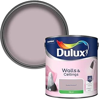 Dulux Silk Emulsion Paint For Walls And Ceilings - Dusted Fondant 2.5 Litres